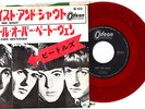 THE BEATLES  - TWIST AND SHOUT - VERY RARE  JAPAN ODEON RED VINYL 45'PS
