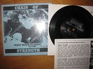 Chain of strength - What holds us apart (7inch,blue sleeve, Mindpower)