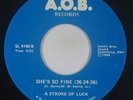 Modern Boogie/Sweet Soul 45 - A Stroke Of Luck - She's So Fine - A.O.B. VG++ mp3