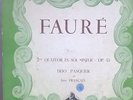 GABRIEL FAURE TRIO PASQUIER & JEAN FRANCAIX 25c/10