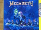 MEGADETH Rust in Peace SIGNED BY NICK MENZA & 3 Metallica Slayer Maiden Priest