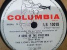The Lionel Hampton Sextet Song Of The Vinyard Vintage 78 Rpm Gramophone Record