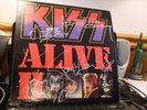 KISS ALIVE II SIGNED Autographed IN SILVER BY All Four Members NICE   2 VINYL LP