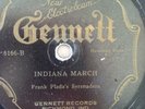 VG+ GENNETT 6166 - FRANK PLADA'S SERENADERS - Indiana March / Sugar Cane Rag