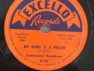 VG+ LONESOME SUNDOWN: Lonesome Whistler / My Home Is A Prison on EXCELLO 2102