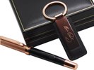 ELVIS PRESLEY Signed Rose Gold Pen Keyring Keychain Luxury Gift Set Boxed