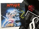 ACCUSER - Who Dominates Who? LP 1.PRESS - ATOM H 1989