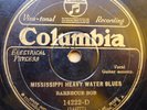 BARBECUE BOB 78 COLUMBIA 14222-D MISSISSIPPI HEAVY WATER BLUES