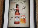 OASIS Signed Autograph BUDWEISER advert Liam Noel Gallagher, Bonehead Guigsy COA