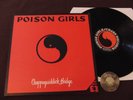LP Poison Girls Chappaquiddick Bridge UK 1980 +FLEXI SINGLE FoldOutCover | EX