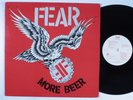 FEAR More Beer RESTLESS LP VG+ w/ lyric sheet insert