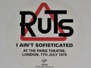 THE RUTS I AIN'T SOFISTICATED LP RARE PUNK LIVE MULTI COLOURED VINYL IN A RUT