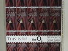Michael Jackson - 2009 O2 Concert Tickets Sheet. Uncut - Red. Hologram
