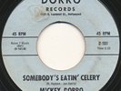 MICKEY DORRO —SOMEBODY'S EATIN' CELERY— mod r&b shaker 45 | JAN DAVIS | LISTEN