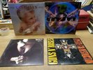 Original Vinyl Pressings of Guns N Roses ,Tesla,Van Halen,and Whitesnake