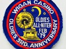 * WIGAN CASINO ORIGINAL 3RD ANNIVERSARY PATCH * NORTHERN SOUL MOD