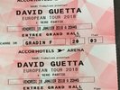 2 places carre or Concert  David GUETTA 19.01.18 Paris