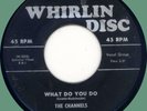 CHANNELS What Do You Do (fast vers.) / I Really Love You 45rpm Whirlin Disc '57