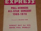 NME Poll Winners 1969/70 Wembley Programme(Love Affair/Cliff Richard/Juicy Lucy)
