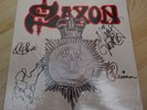 Signed - Saxon - Strong Arm Of The Law LP. Gatefold 12
