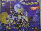 IRON MAIDEN Live Ather Death LP blue vinyl color press in colombia only collecto