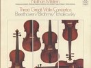 Milstein, 3 Great Violin Concertos, Beethoven/Brahms/Tchaikovsky, Angel 3 LP Box