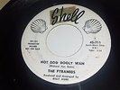 THE PYRAMIDS Ankle Bracelet / Hot Dog Dooly Wah SHELL 711 PROMO DOO WOP 45 VINYL