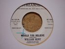northern soul william hunt would you believe streamside dj usa 45 orig