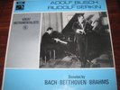 HMV HQM 1219 Adolf Busch Bach Solo Violin , Beethoven , Brahms