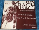 BACH JANOS STARKER SUITES FOR CELLO No. 1 & 4 UK LP SAGA XID 5167