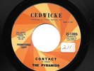 THE PYRAMIDS 45RPM '63 CEDWICKE CONTACT/PRESSURE RARE SURF INSTRUMENTALS VG+++