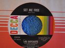 THE OUTCASTS 45RPM SET ME FREE / YOU'D BE SURPRISED