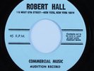 Library Funk 45 ROBERT HALL Commercial Music Audition Record HEAR