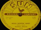 EDWIN BRUCE   ROCK BOPPIN b/w MORE THAN YESTERDAY   SUN 78 RPM E+ EX PLUS GRADE