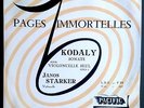 JANOS STARKER - KODALY sonata for cello solo op.8 - French LP PACIFIC  VERY RARE