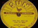 RHYTHM ROCKERS JUKE BOX HELP ME b/w FIDDLE BOP USA SUN 78 RPM E+ EX PLUS GRADE