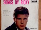 RICKY NELSON,, SONGS BY RICKY, Original 1959 LONDON LP. EX- Vinyl / VG Sleeve