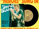 DAVID BOWIE “HEROES” SUNG IN 3 LANGUAGES - 4 TRK AUSTRALIAN VINYL EP wPIC SLEEVE