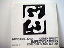 DAVID HOLLAND and DEREK BAILEY LP Improvisations 1971 ECM german rare jazz