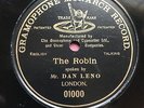 MUSIC HALL STAR  DAN LENO - ’THE ROBIN’ 1903 G&T 78, FINE COPY