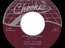 HEAR Little Walter & His Nightcaps Mean Old World/Sad Hours Checker 764 BLUES