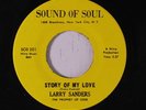 LARRY SANDERS: Story Of My Love / Where Did The Peace Go 45 (drum break, funky