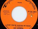 NORTHERN SOUL / MOTOWN - DEE ANDREWS - STOP YOU'RE HURTING MY HEART - TRC 