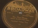 HOT HAWAIIAN Guitar Trio Broadway 8197 (Mx L 365) Bye Bye Blues (ex Paramount)