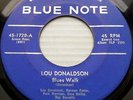 LOU DONALDSON Blue Note 45 Rudy Van Gelder MASQUERADE IS OVER / BLUES WALK C2241