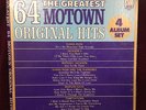 RARE  The Greatest 64 Motown Original Hits Four Records Box Set CIMCO 1975