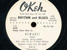 78tk-R&B-OKEH 6812-Earl Williams ******PROMO