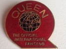 Queen - The Official International Fan Club Enamel Pin Badge - Rare