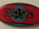 RUSH VINTAGE METAL PIN BADGE FROM THE 1970s/80s ALL THE WORLDS A STAGE 2112