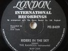 VERY RARE-THE RAMRODS-RIDERS IN THE SKY / ZIG ZAG -78 RPM-SOUTH AFRICA-EXC COND
